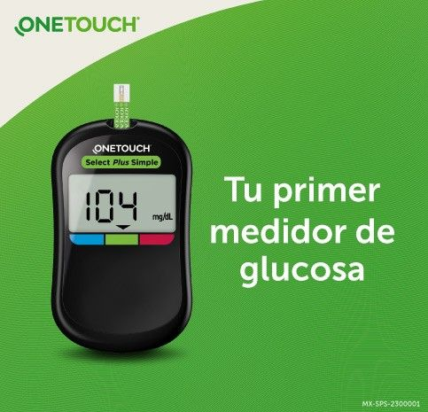 OneTouch Select® Plus Simple, tu primer medidor de glucosa